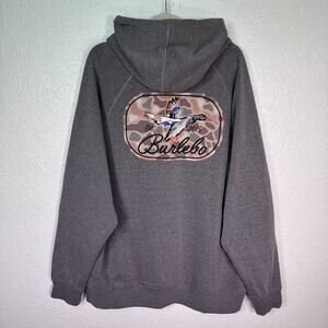 Burlebo Hoodie Mens XL Ducks Flying In Graphic Pullover Outdoors Hunter NEW XL